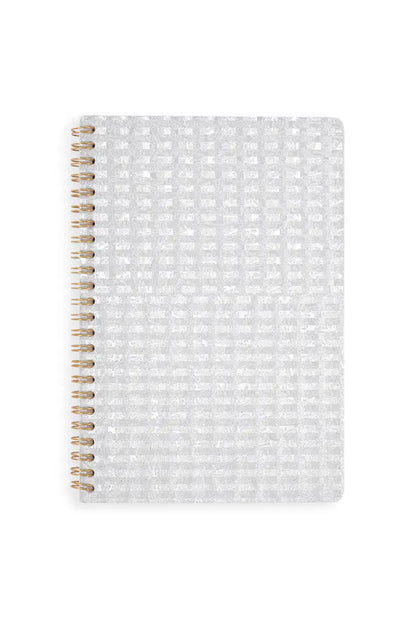 3D Printed Ruled Notebook - Silver