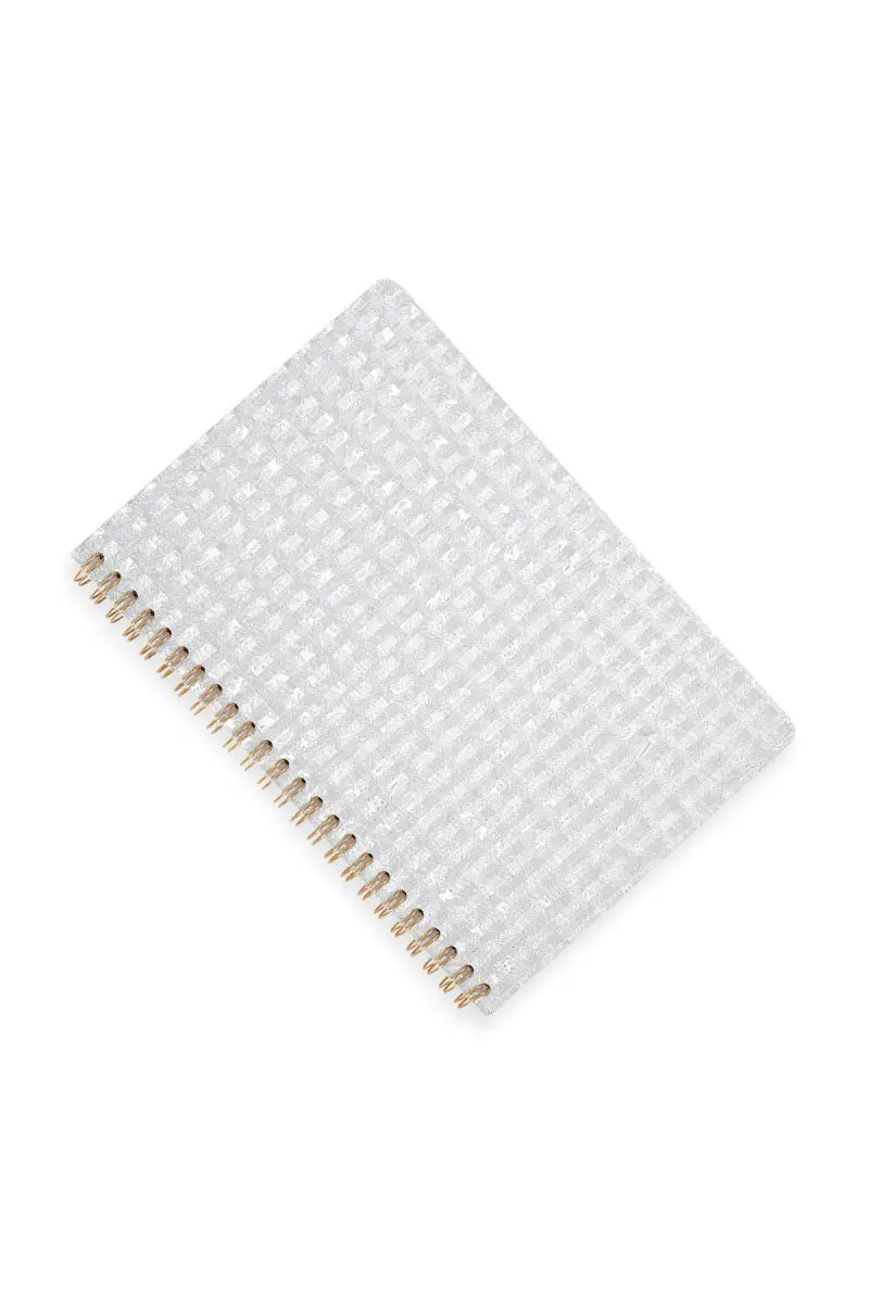 3D Printed Ruled Notebook - Silver