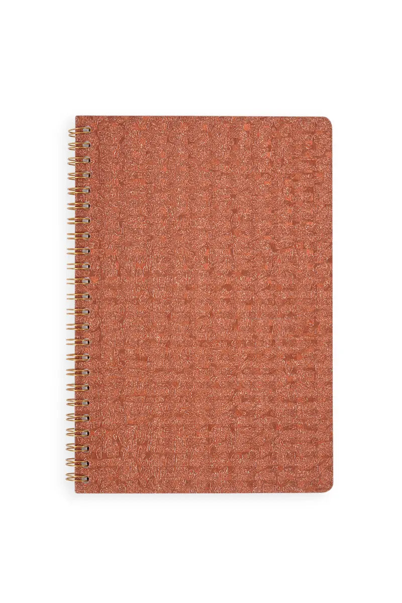 3D Printed Ruled Notebook - Rust