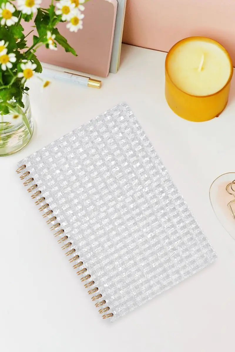 3D Printed Ruled Notebook - Silver