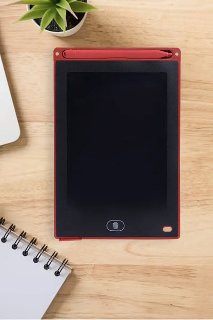 LCD Panel Colorful Writing Tablet - (Red)
