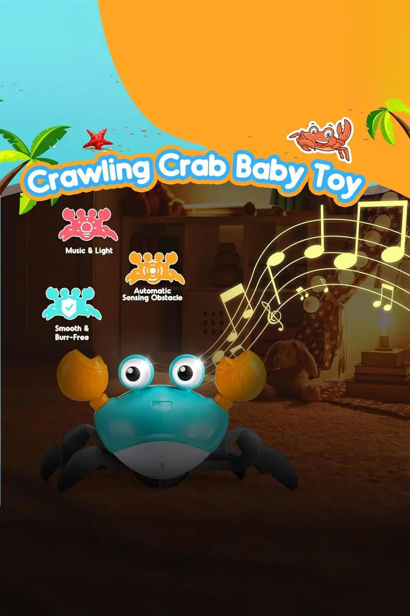 Musical Crawling Crab Toy (Rechargeable)
