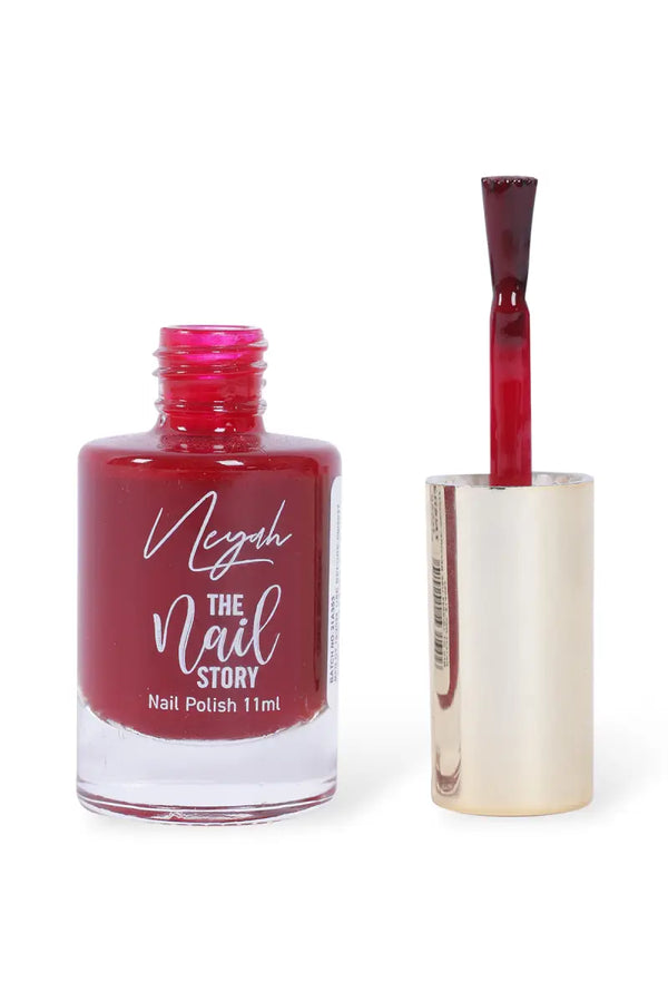 Neyah The Nail Story Nail Polish (Deep Maroon - 11ml)