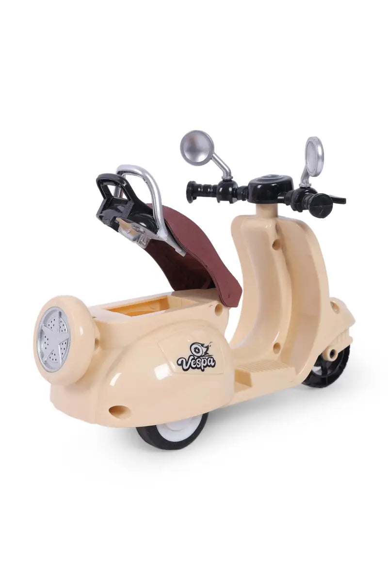 Lovely Toys Vespa EV Scooter Light N Sound Toy - Cream