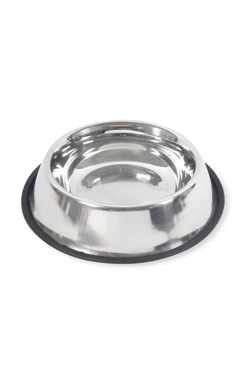 Canine Dog Feeding Steel Bowl (Silver) - 1600ml