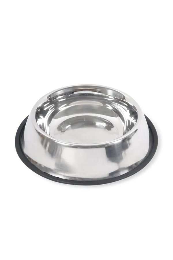 Canine Dog Feeding Steel Bowl (Silver) - 470ml