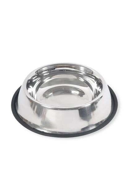 Canine Dog Feeding Steel Bowl (Silver) - 700ml