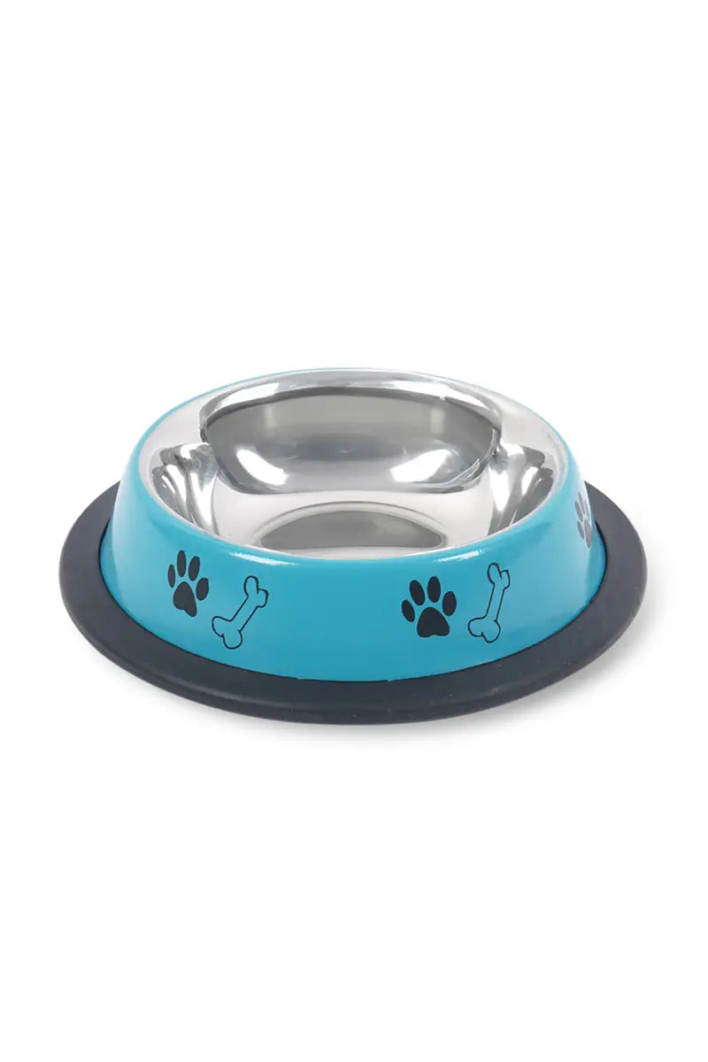 Canine Dog Feeding Steel Bowl (Blue) - 150ml