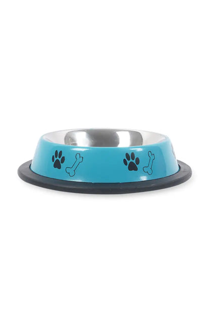 Canine Dog Feeding Steel Bowl (Blue) - 150ml