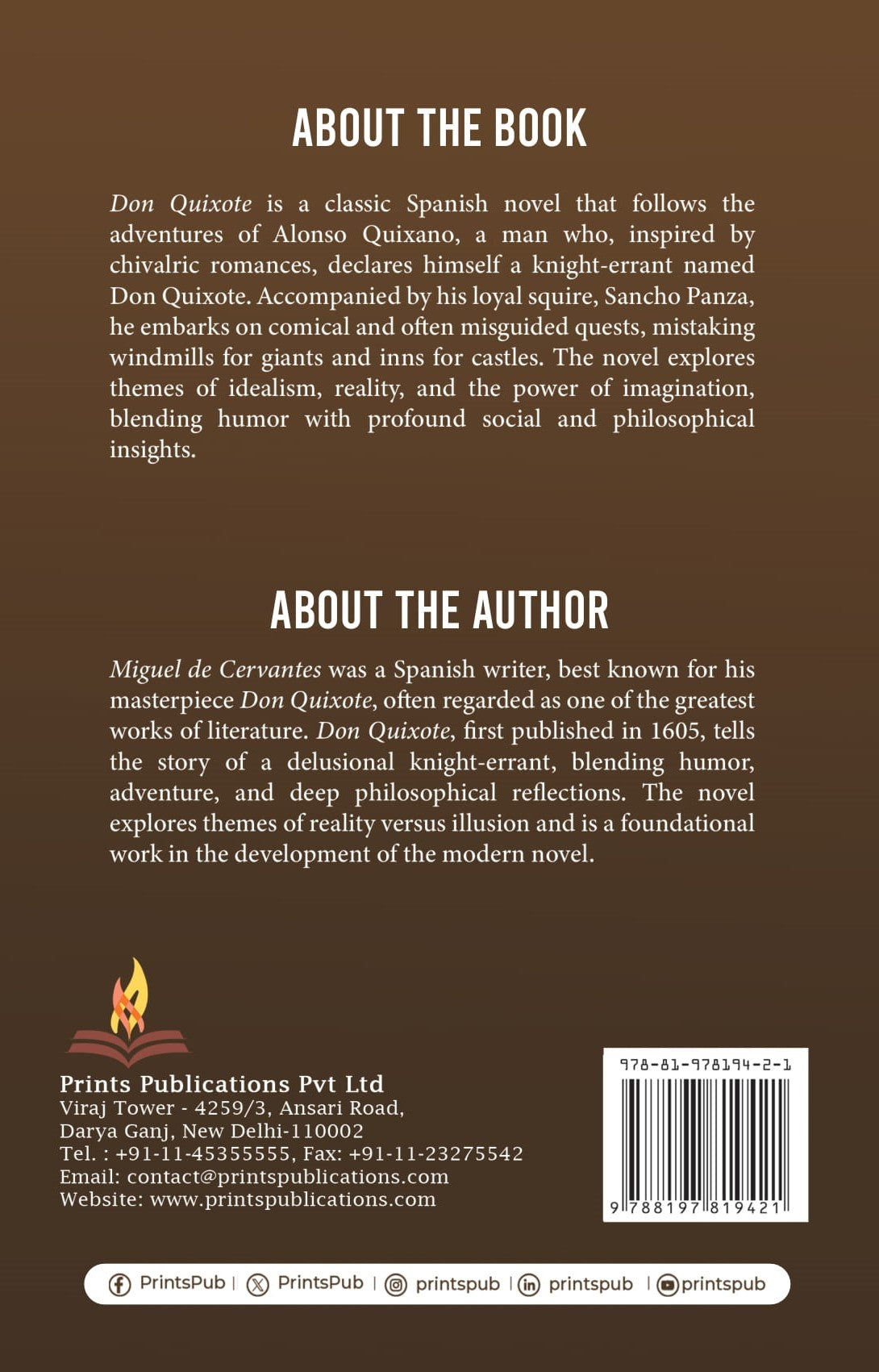 Don Quixote Prints Publications