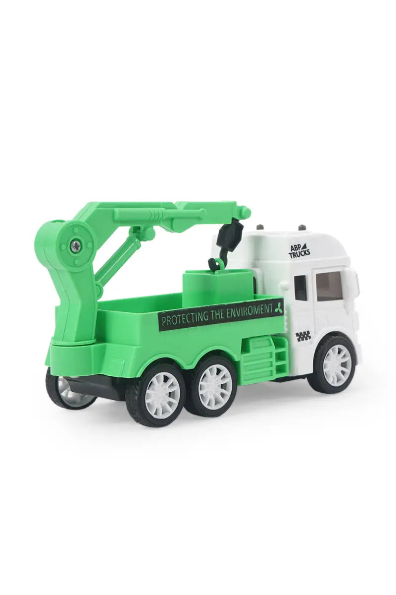 Garbage Truck Friction Powered Toy (Green)