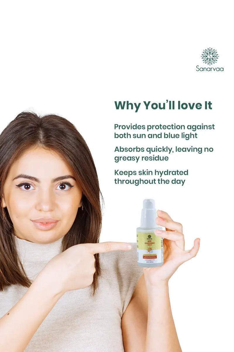 Sanarvaa SPF Sunscreen Serum - 30ml