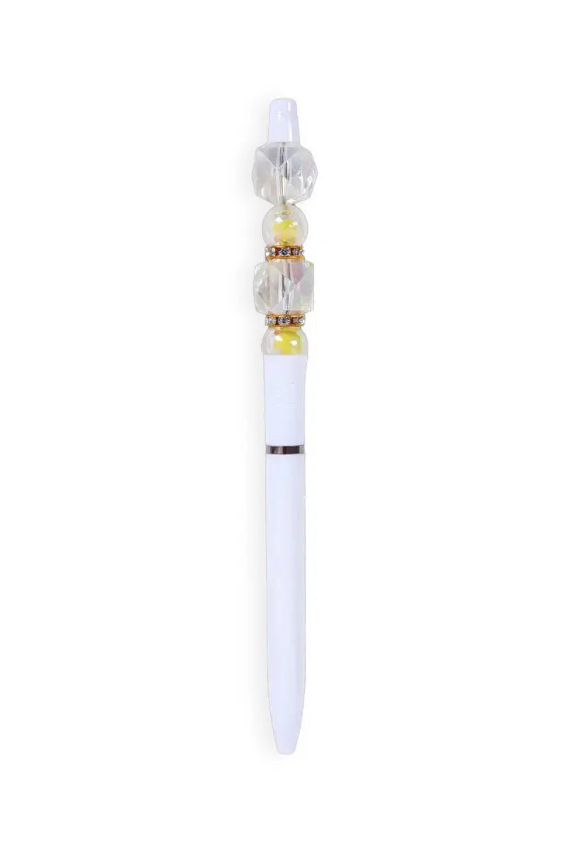 Elegant Crystal Bead Ball Pen - Pack of 1