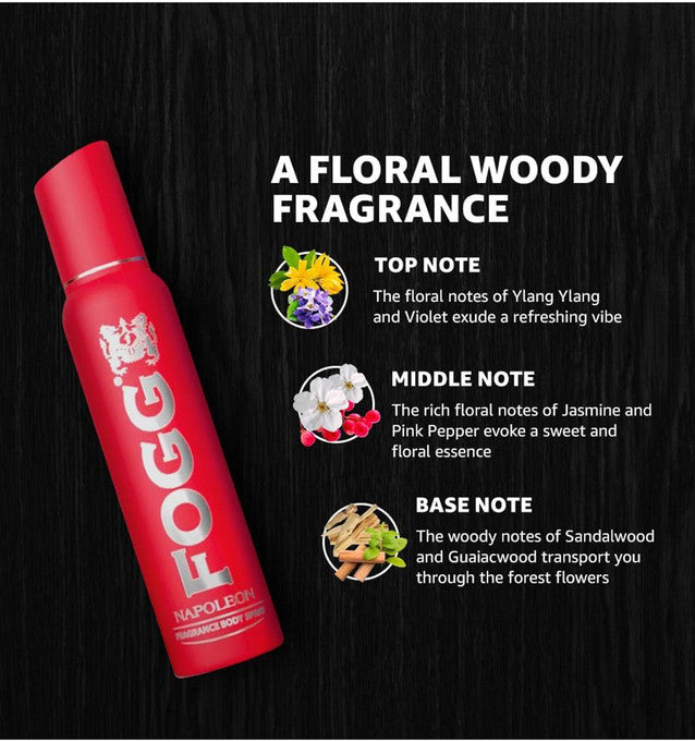 FOGG Napoleon Deodorant With & Long Lasting Perfume Body Spray  -  For Men (175 ml) HP Xpress