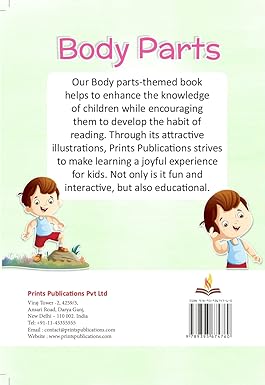 Let's Explore Body Parts themed book by prints publications Prints Publications