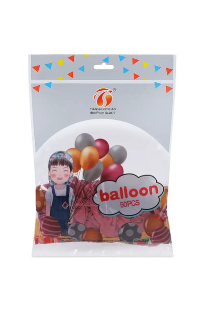 Metallic Chrome Balloons for Decoration- Pack of 50 (Pink)