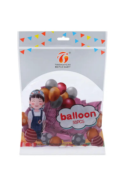 Metallic Chrome Balloons for Decoration - Pack of 50 (Charm Pink)