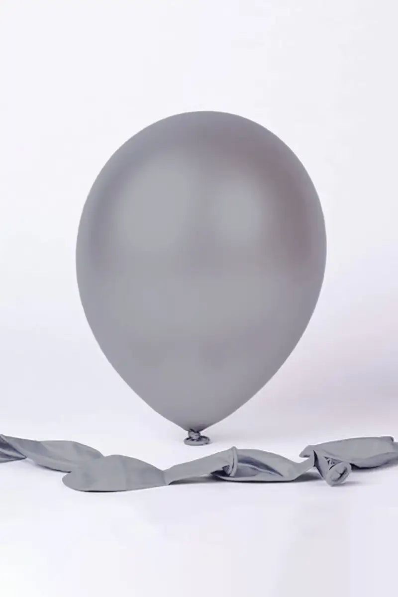 Metallic Chrome Balloons for Decoration - Pack of 50 (Silver)