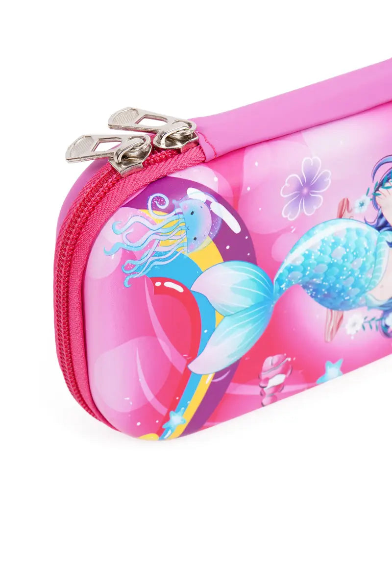 Mermaid Printed Jumbo Pencil Case