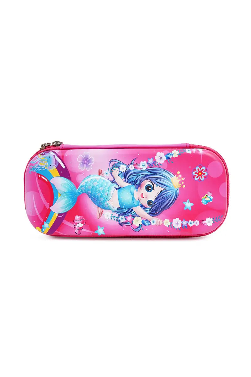 Mermaid Printed Jumbo Pencil Case