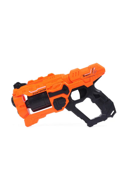 6-Dart Rotating Drum Soft Bullet Gun Toy - Orange