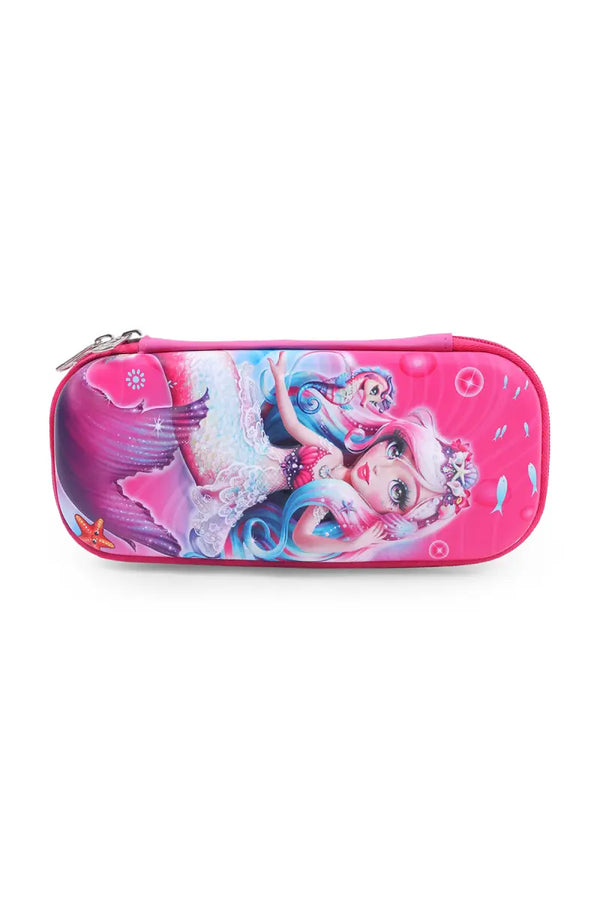 Mermaid Printed Jumbo Pencil Case