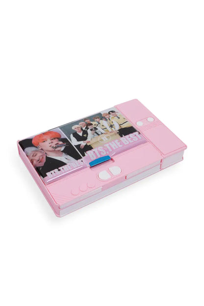 BTS Themed Pencil Box (Baby Pink)