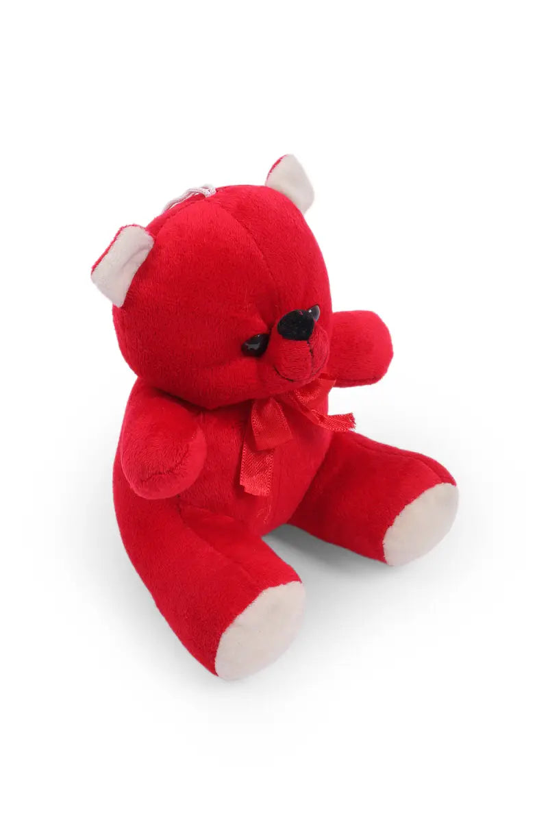 Mini Teddy Bear Soft Toy - Red
