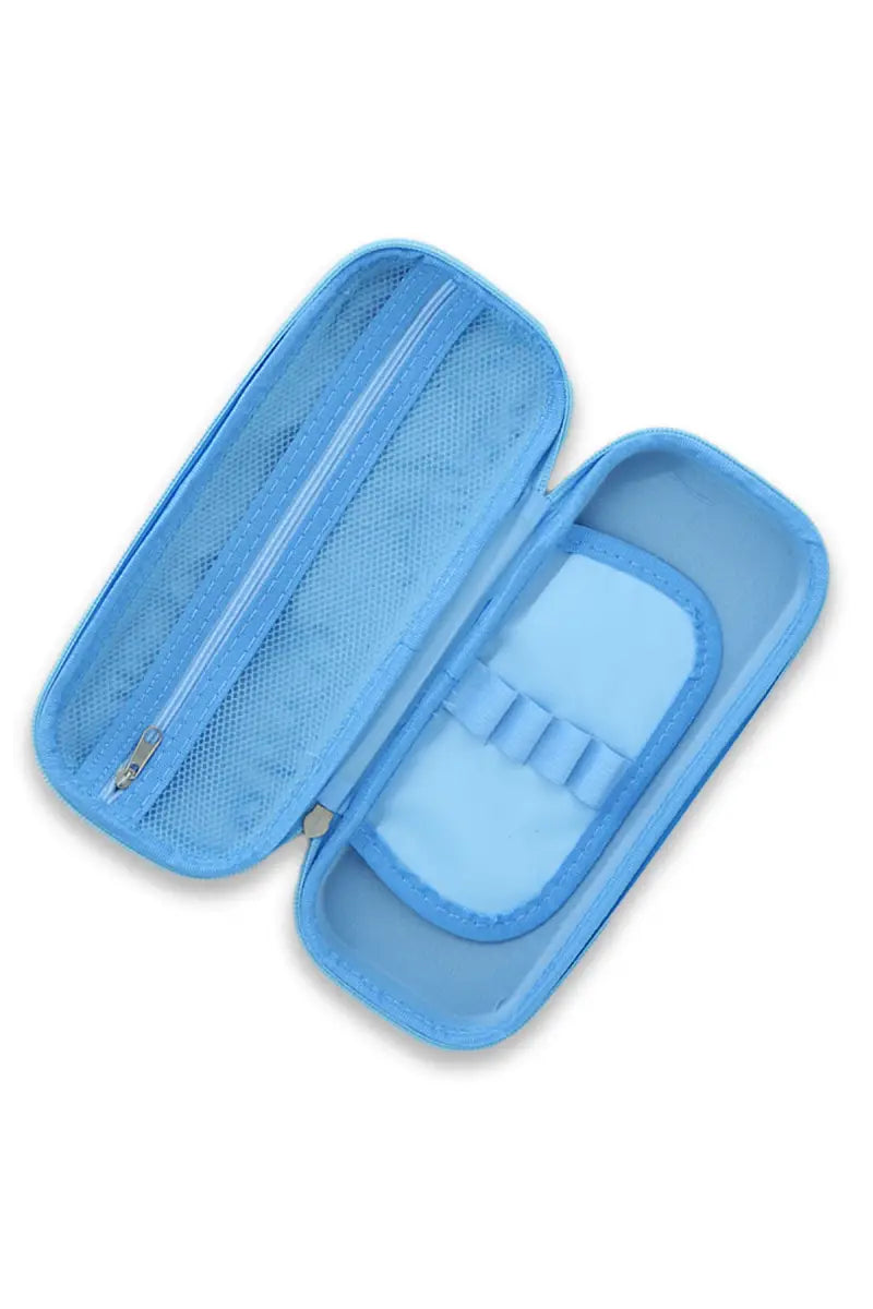 Dinosaur Printed EVA Pencil Case - Sky Blue