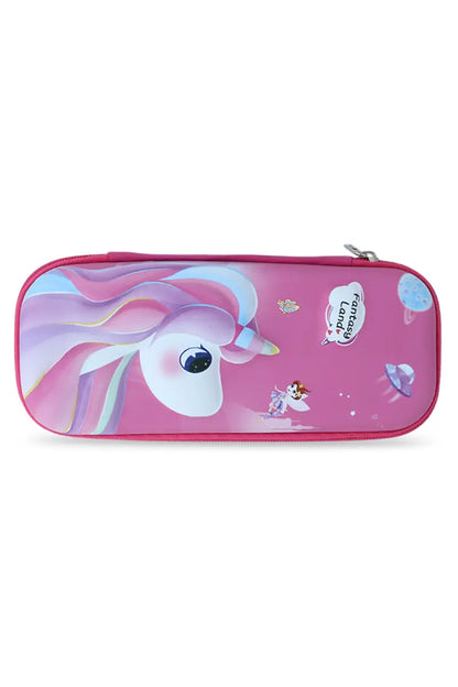Fantasy Land Unicorn Printed EVA Pencil Pouch - Pink