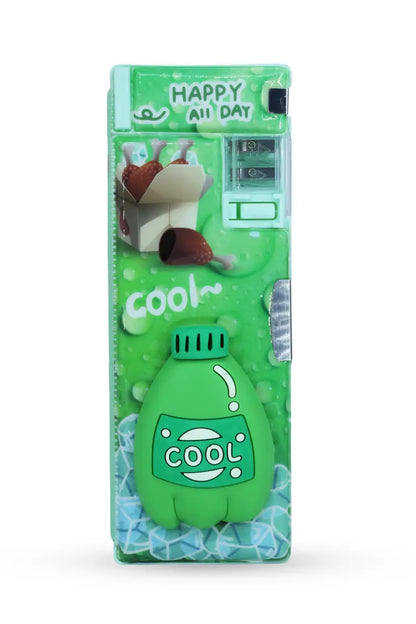 3D Cooldrink Printed Pencil Box (Green)