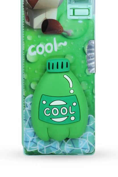 3D Cooldrink Printed Pencil Box (Green)