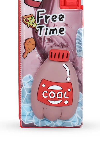 3D Cooldrink Printed Pencil Box (Red)