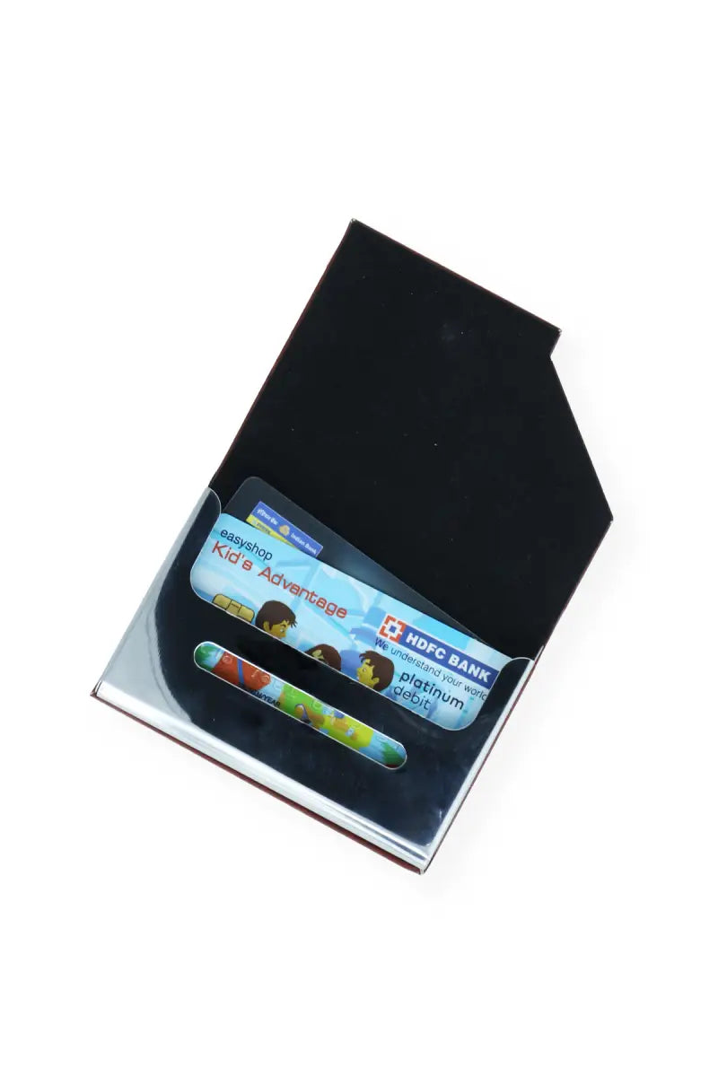 Brown Solid Leather ID Card Holder