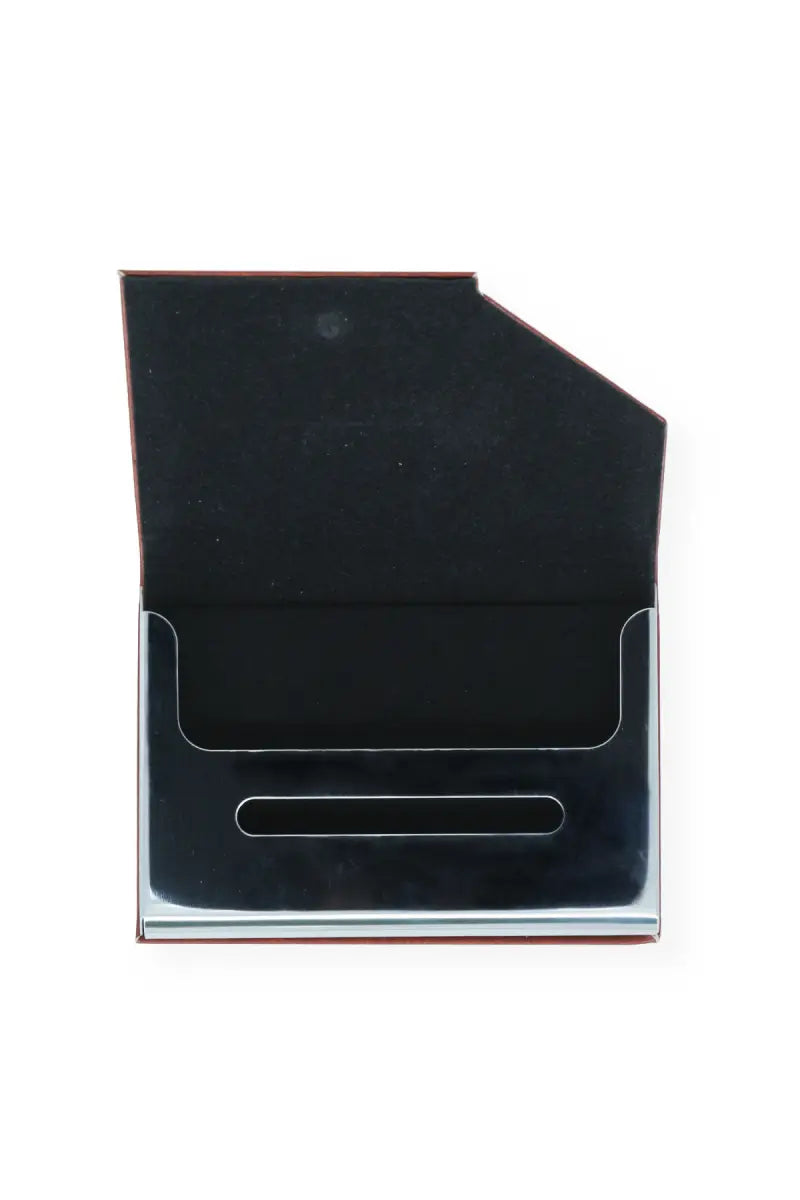 Brown Solid Leather ID Card Holder