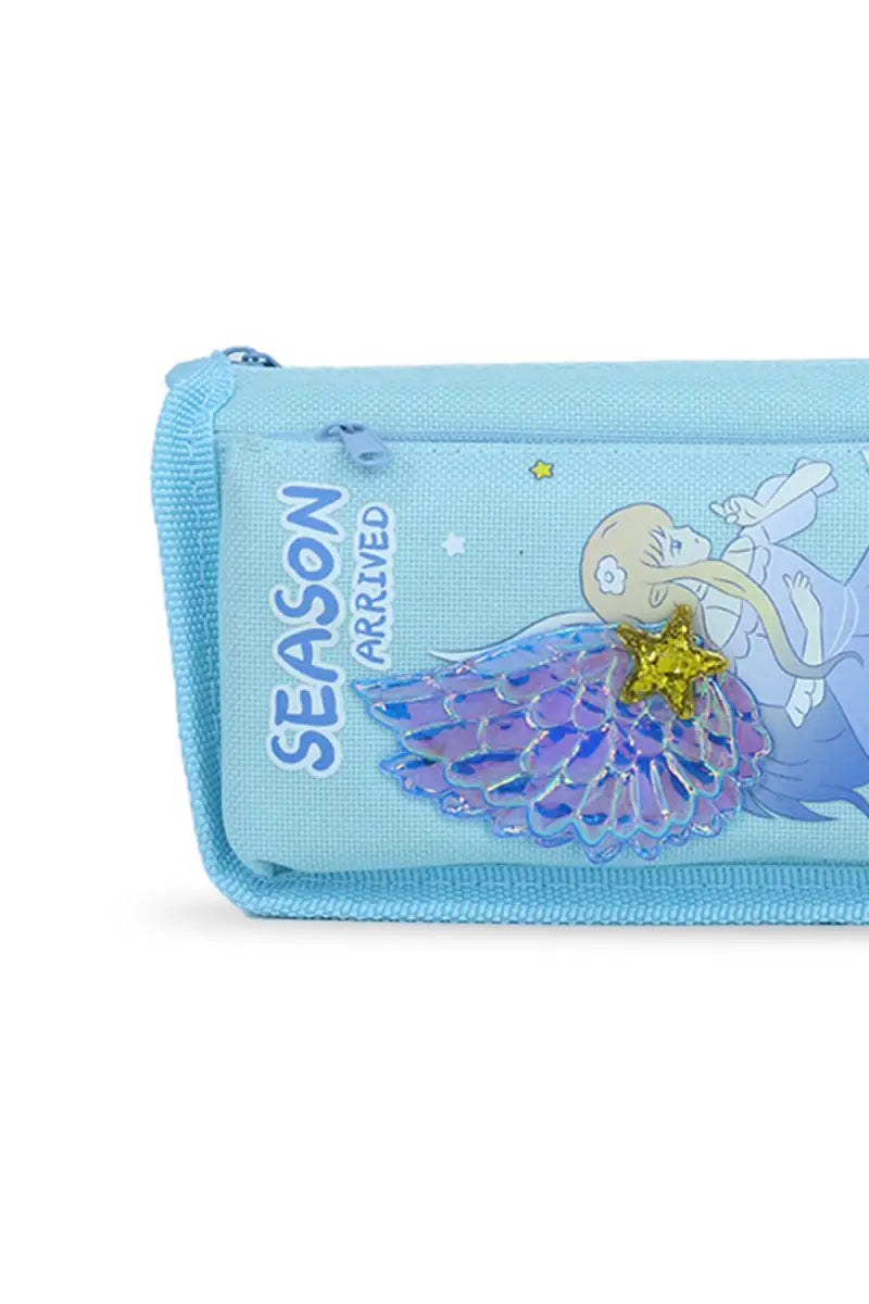 Angel Designed EVA Pencil Pouch (Sky Blue)