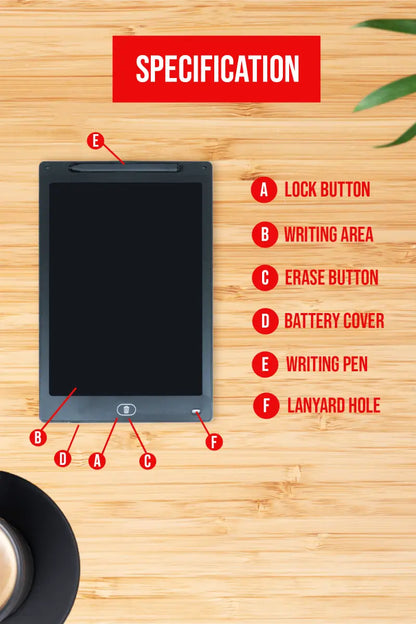 12 Inch LCD Writing Tablet (Black)