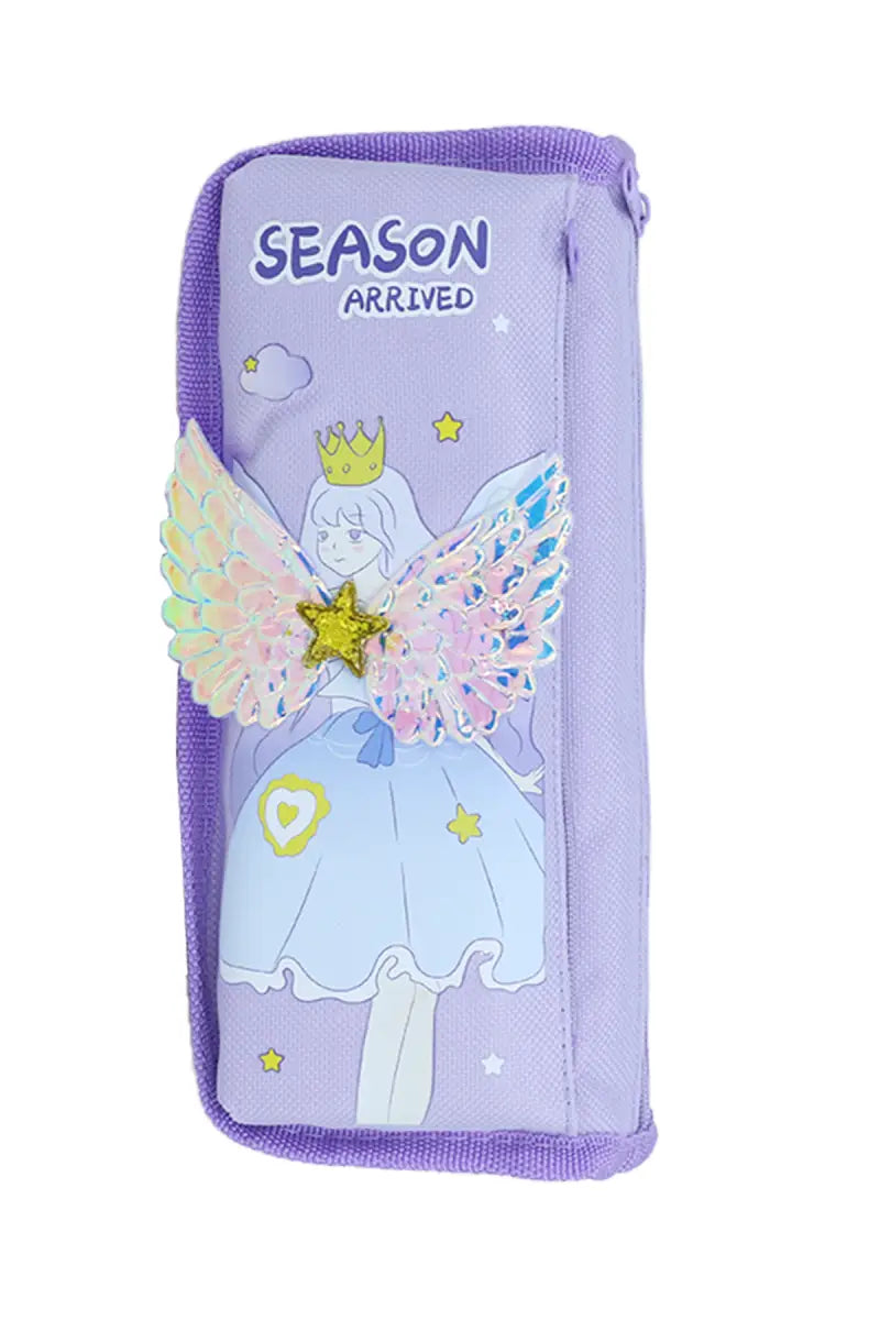 Angel Designed EVA Pencil Pouch (Lavender)