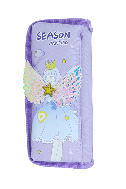 Angel Designed EVA Pencil Pouch (Lavender)