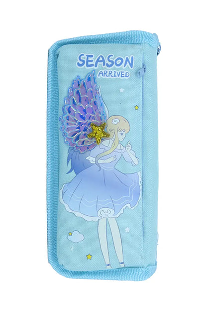 Angel Designed EVA Pencil Pouch (Sky Blue)