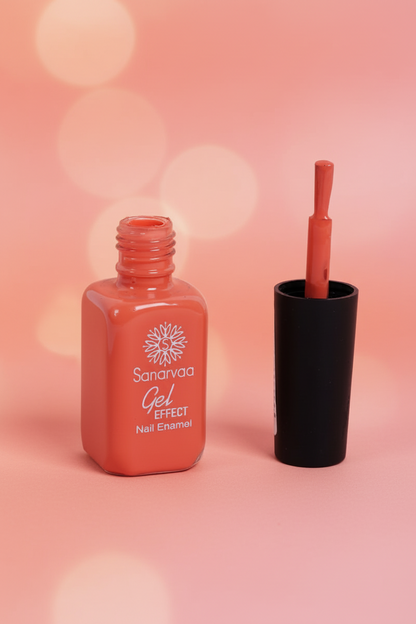 Sanarvaa Nail Polish (Light Orange) - 12ml SUPER