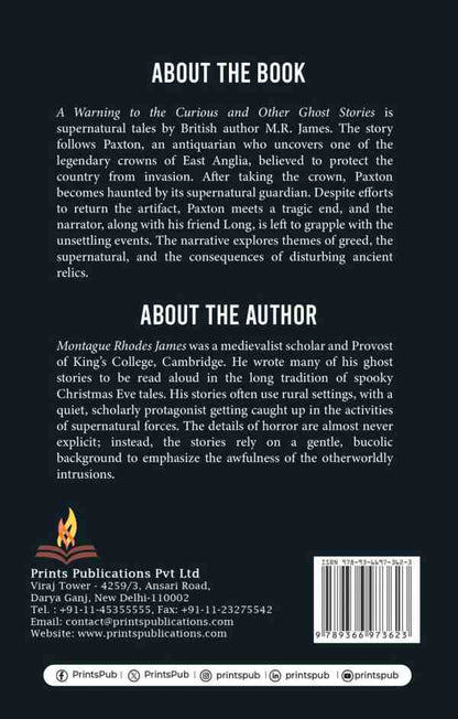 A Warning to the Curious, and Other Ghost Stories Prints Publications