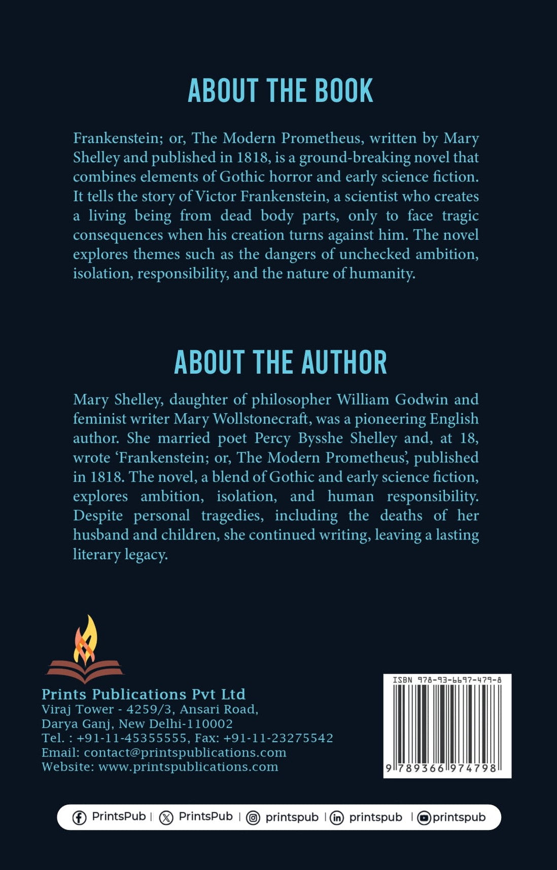 Frankenstein Prints Publications