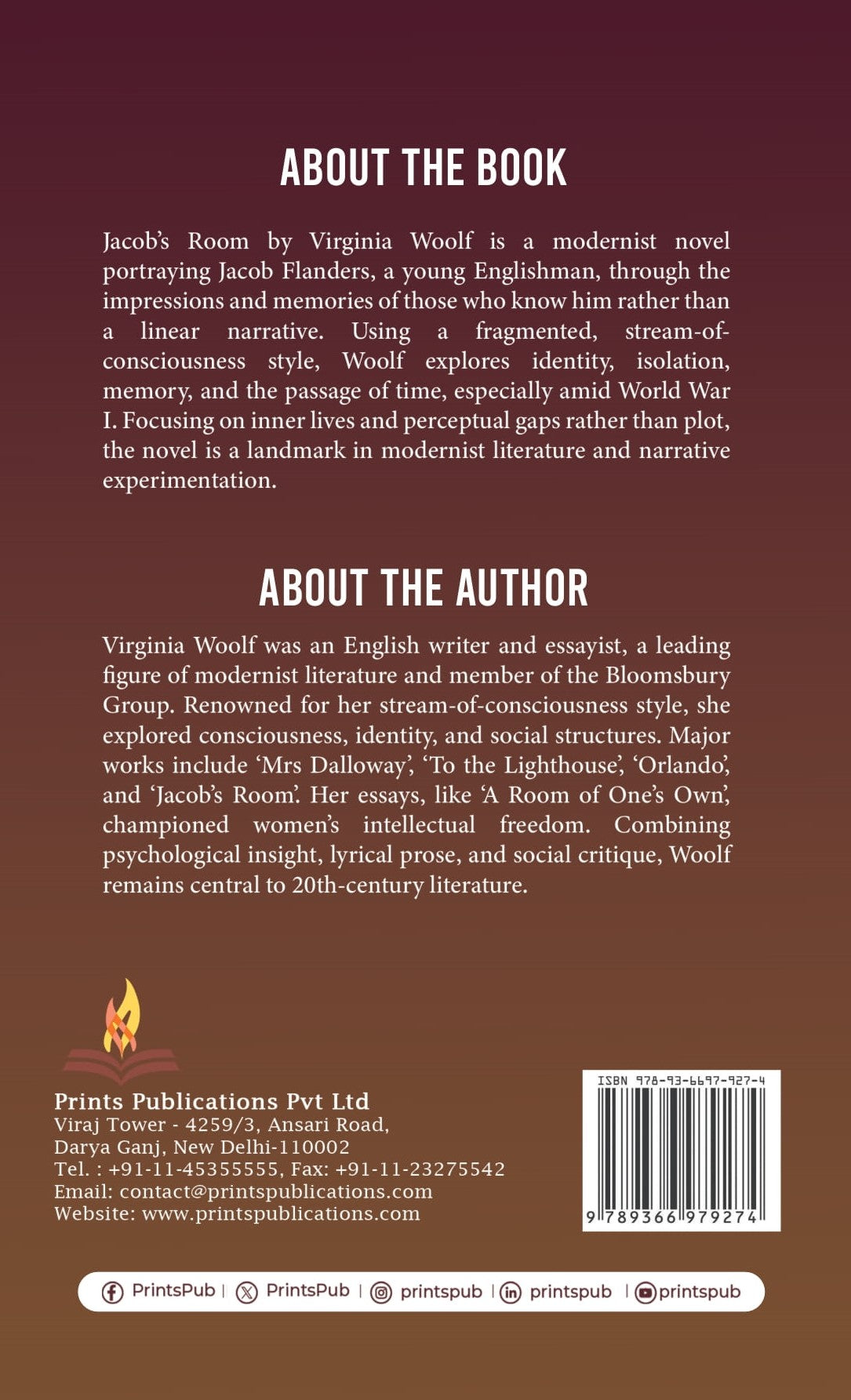 Jacob’s Room Prints Publications