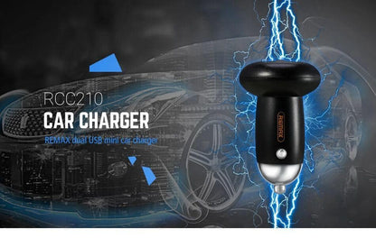 Rcc210 Mush Car Charger(Black) - HalfPe