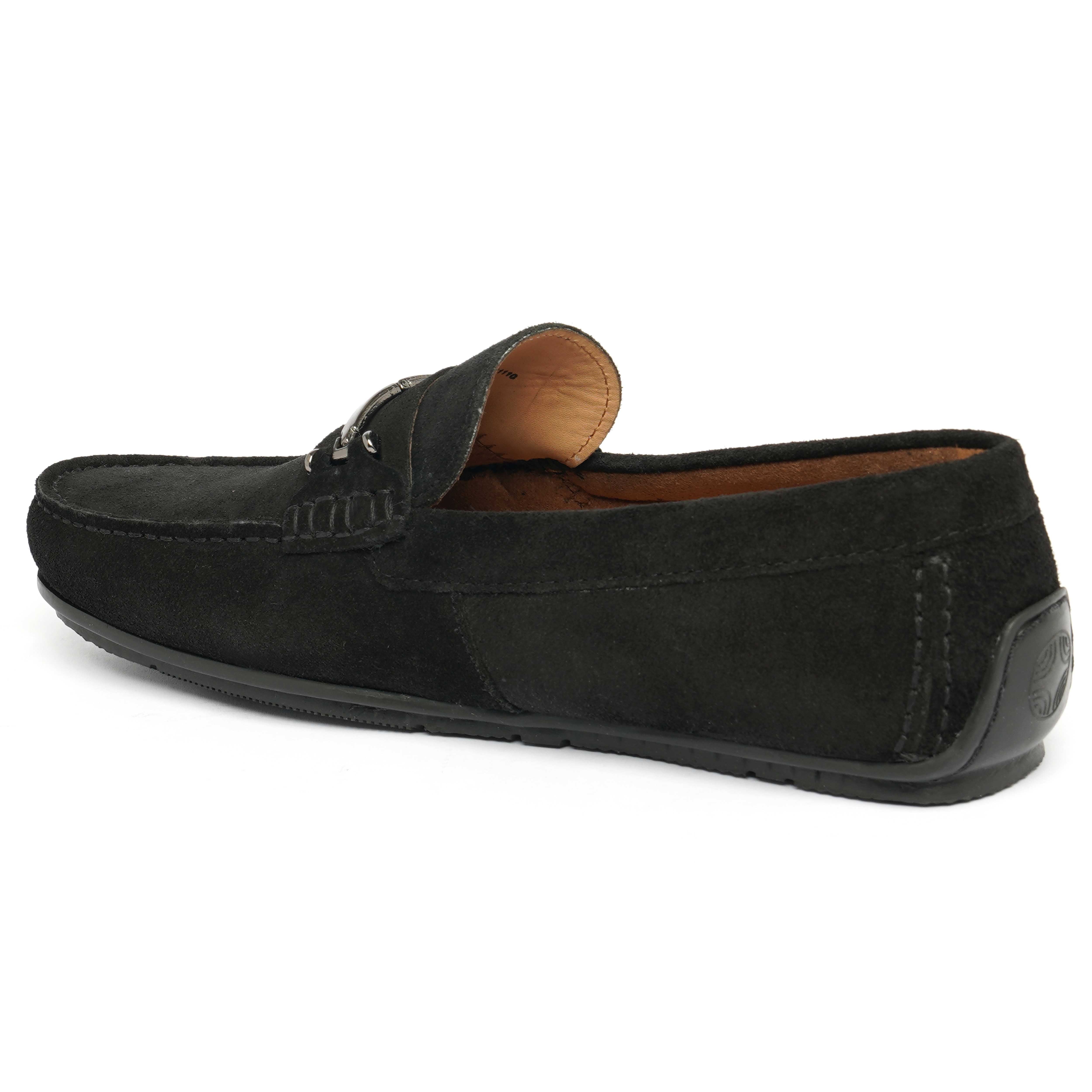 The Macau Ruosh Men Black Nubuck Driver