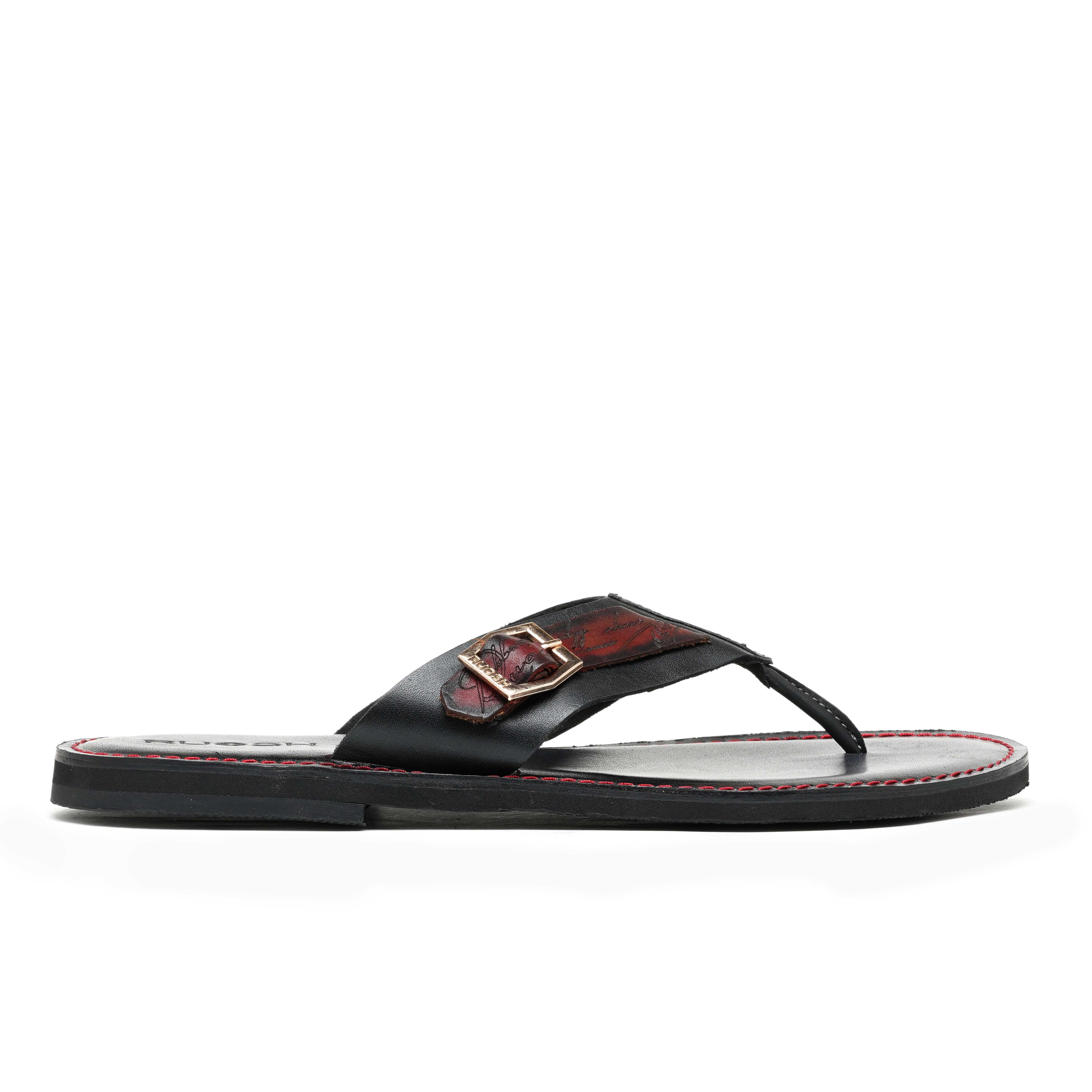 The Pisa Ruosh Men Black Slipper