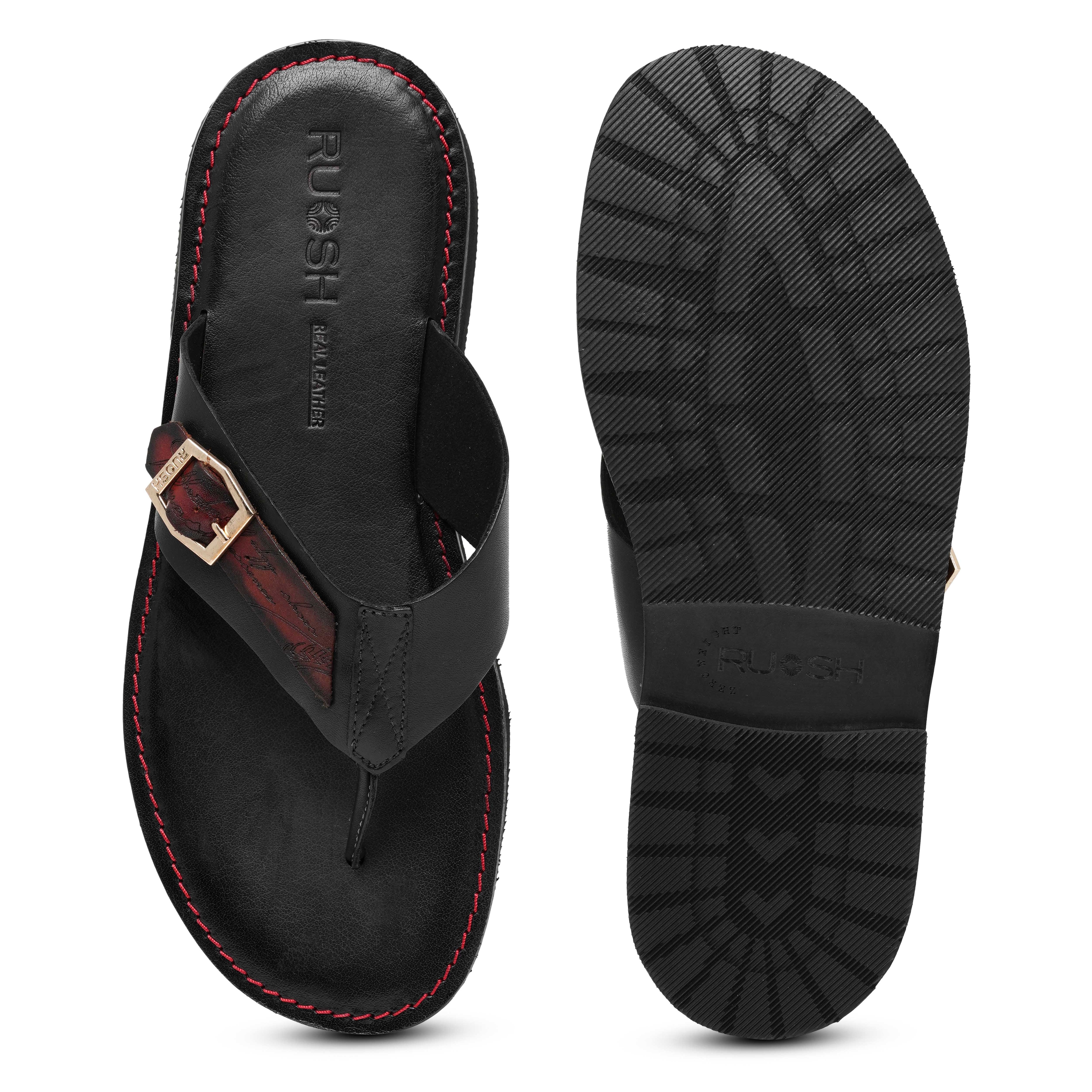 The Pisa Ruosh Men Black Slipper
