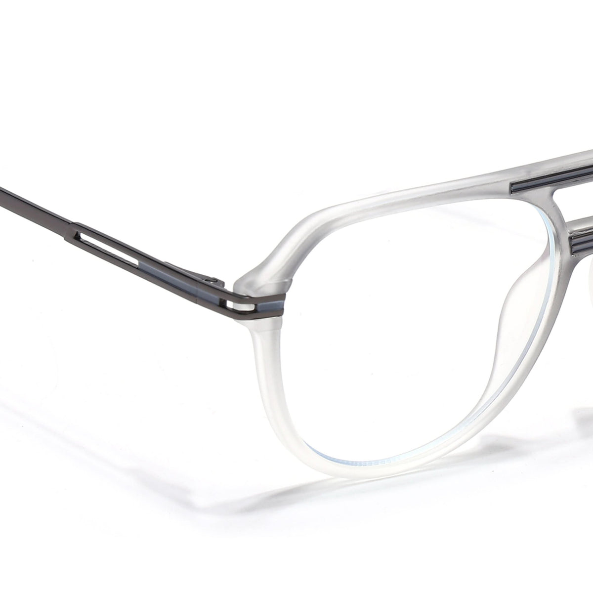 Eyejack Titex Matte Grey Wayfarer Eyeglasses for Men and Women - Style L265 - view 3