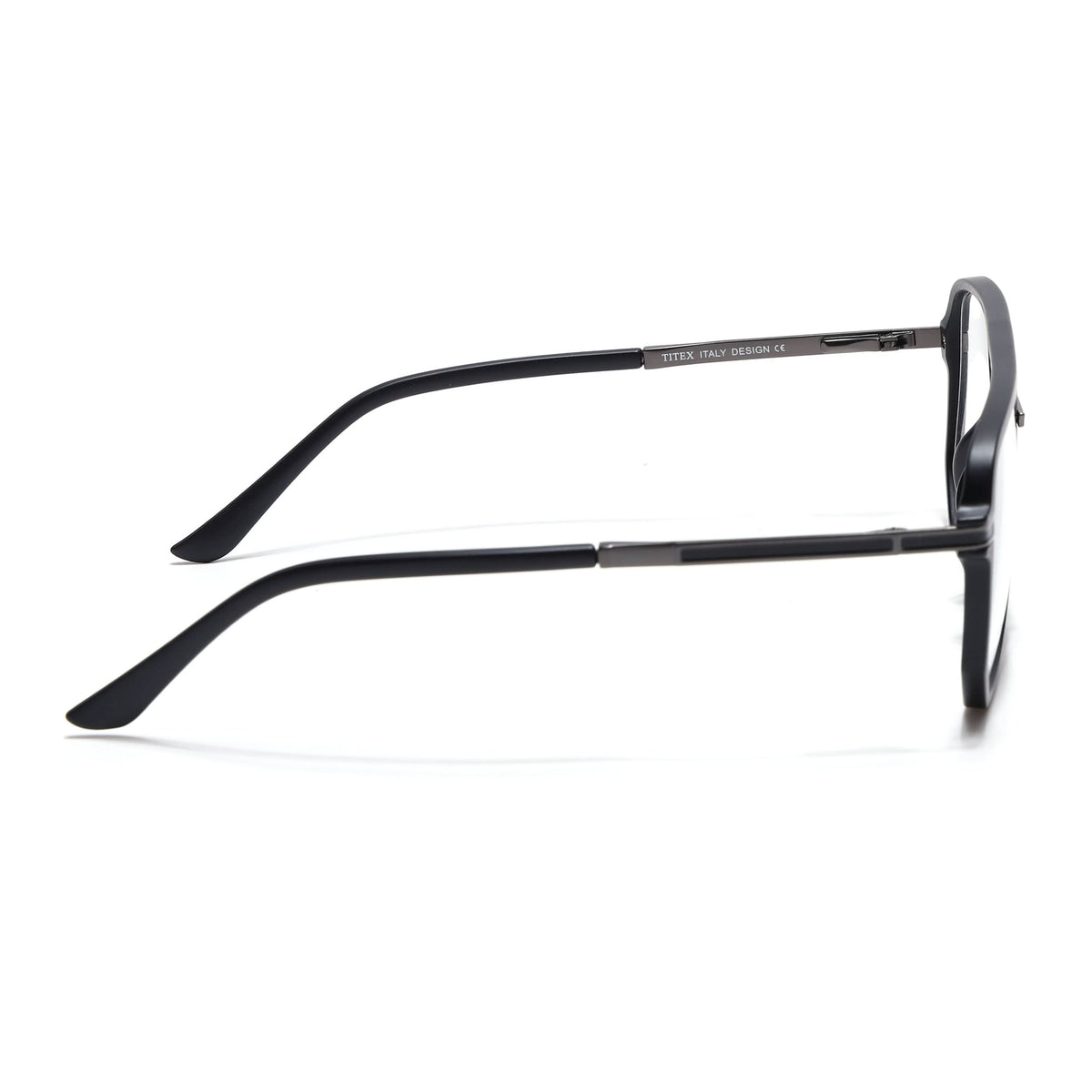 Eyejack Titex Matte Black & Grey Wayfarer Eyeglasses for Men and Women - Style L273 - view 5